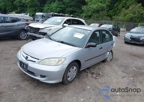 2004 Honda Civic Vp z USA, uszkodzony, nr VIN 1HGES16354L022718